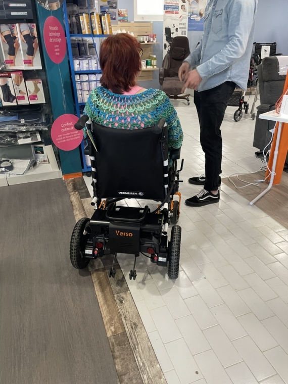 fauteui roulant electrique verso, vermeiren, midi santé castelnaudary 